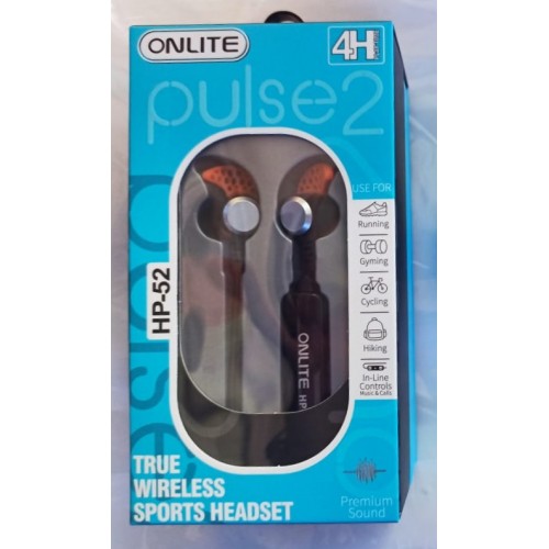 Onlite HP52 Pulse2 Bluetooth Headset Free Silicon Pouch